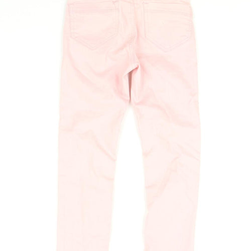 H&M Girls Pink   Skinny Jeans Size 7 Years