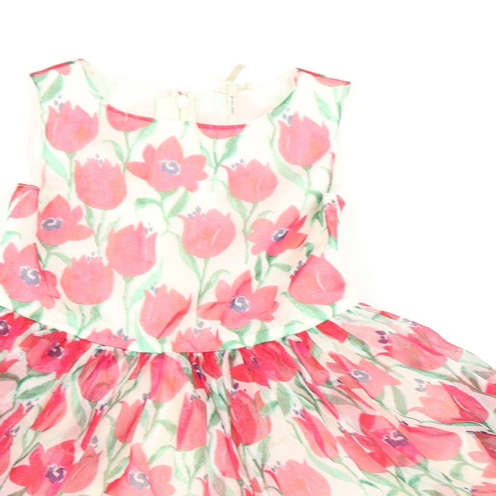 NEXT Girls Multicoloured Floral  Fit & Flare  Size 7 Years