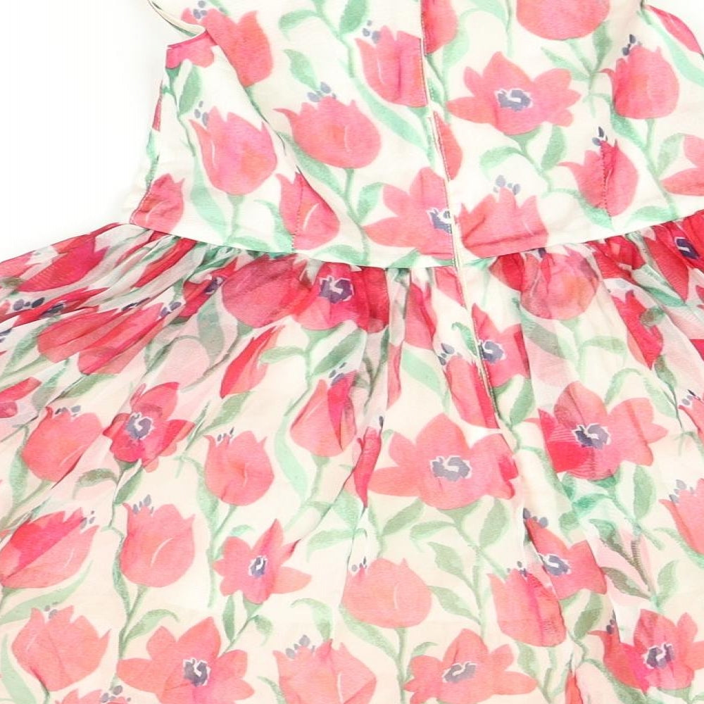 NEXT Girls Multicoloured Floral  Fit & Flare  Size 7 Years