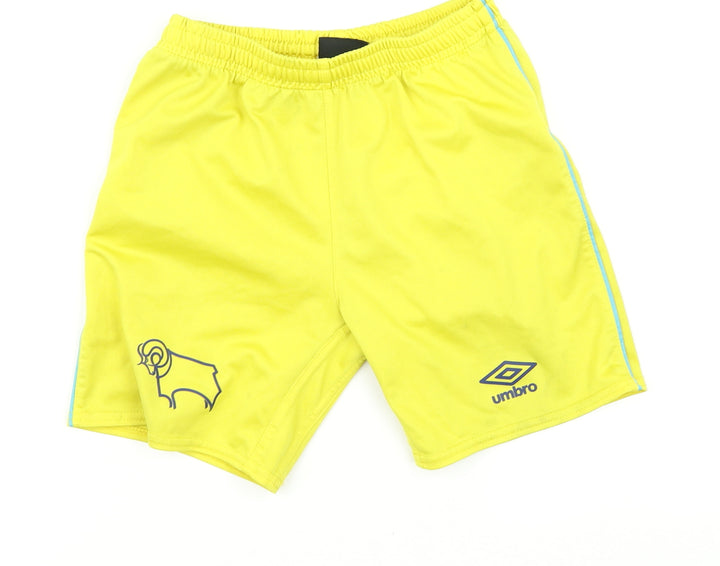 Umbro Boys Yellow   Sweat Shorts Size 9 Years - football shorts