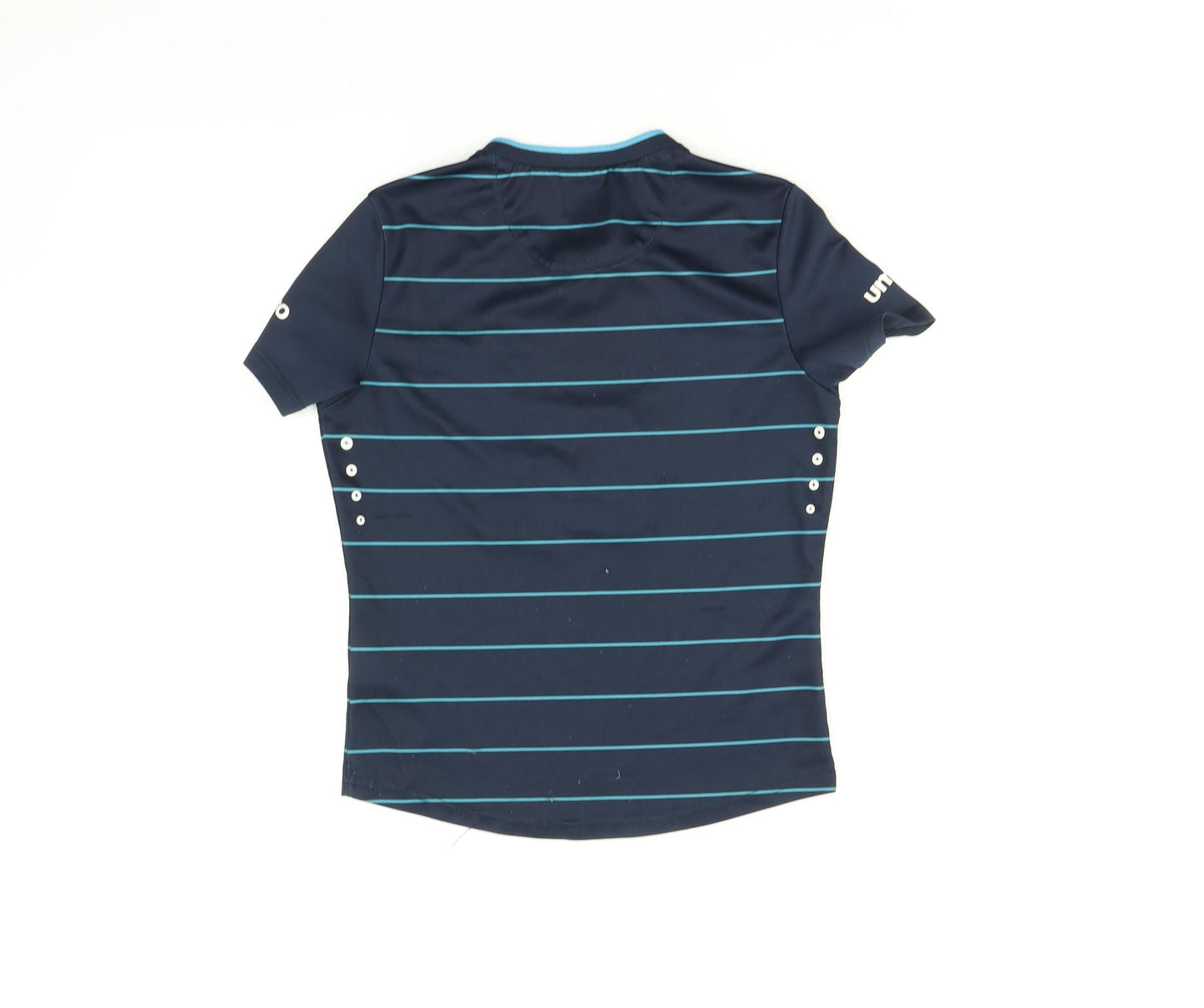 Umbro Boys Blue Striped  Basic T-Shirt Size 9 Years  - Football shirt