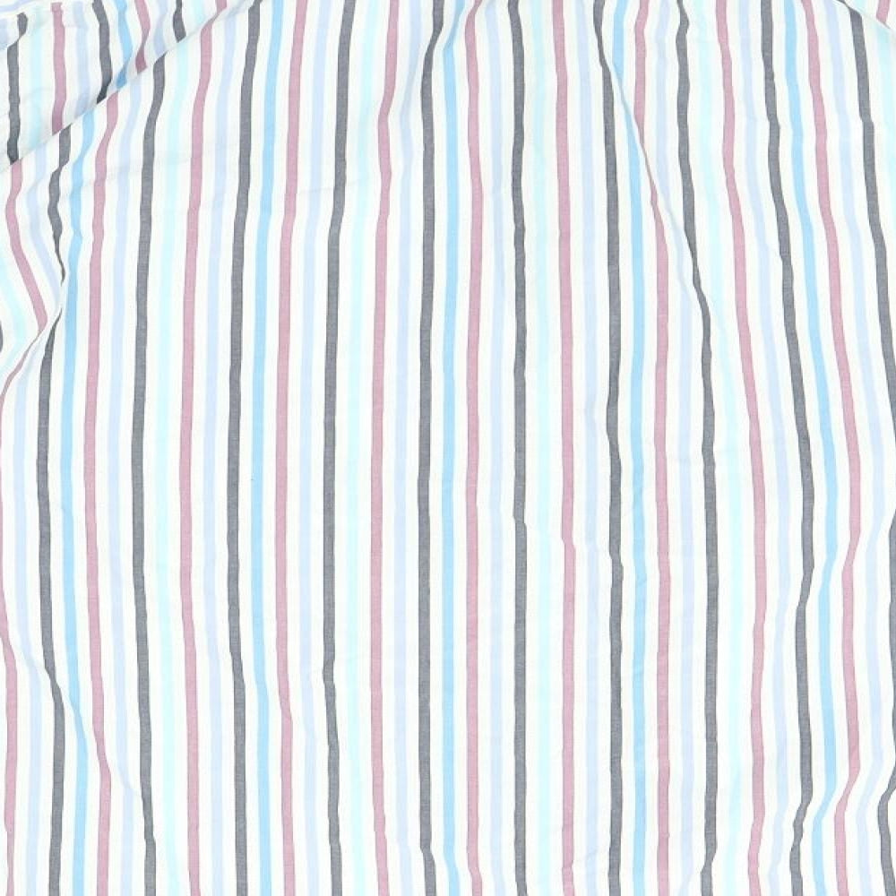 Eterna Mens Multicoloured Striped   Dress Shirt Size L