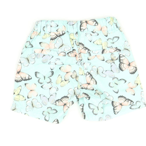 H&M Girls Multicoloured   Chino Shorts Size 3-4 Years - Butterfly print