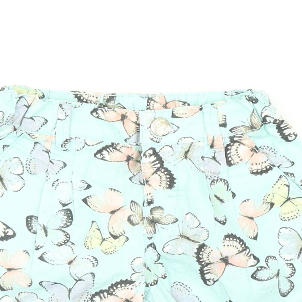 H&M Girls Multicoloured   Chino Shorts Size 3-4 Years - Butterfly print