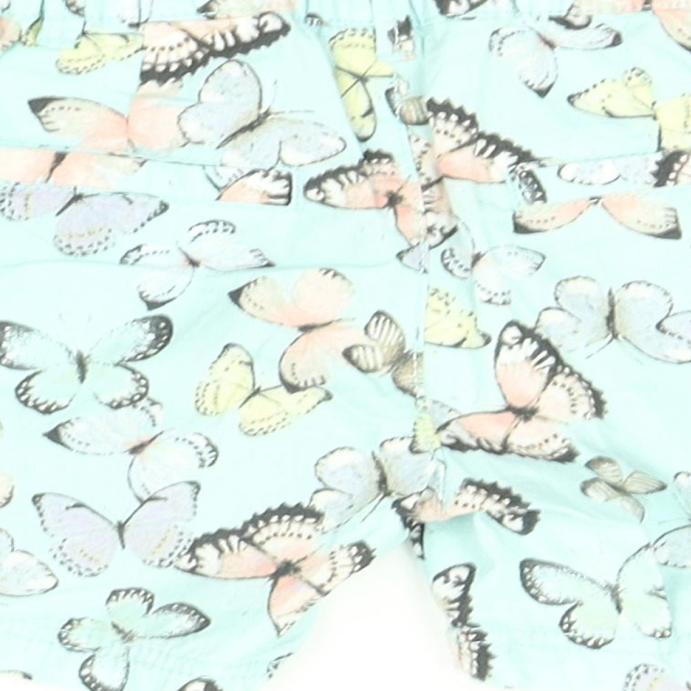 H&M Girls Multicoloured   Chino Shorts Size 3-4 Years - Butterfly print