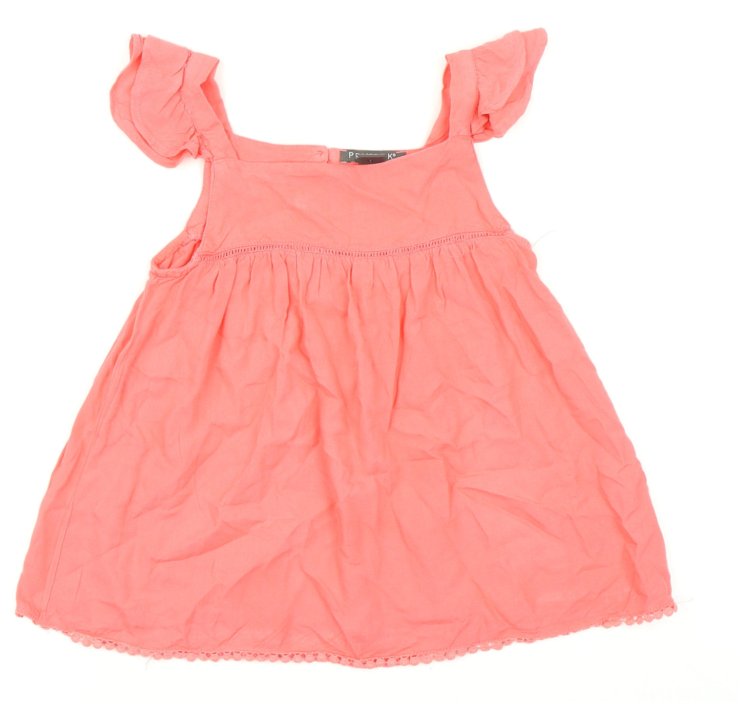 Primark Girls Pink   Basic T-Shirt Size 6-7 Years