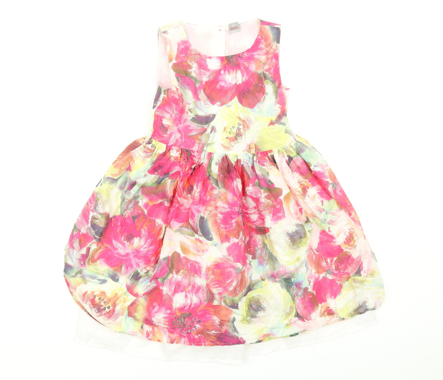 TU Girls Multicoloured Floral  Fit & Flare  Size 7 Years