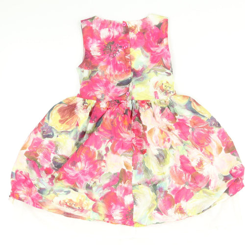 TU Girls Multicoloured Floral  Fit & Flare  Size 7 Years