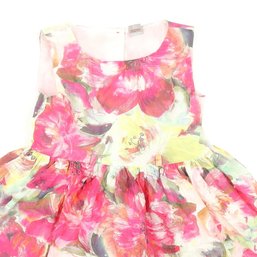 TU Girls Multicoloured Floral  Fit & Flare  Size 7 Years