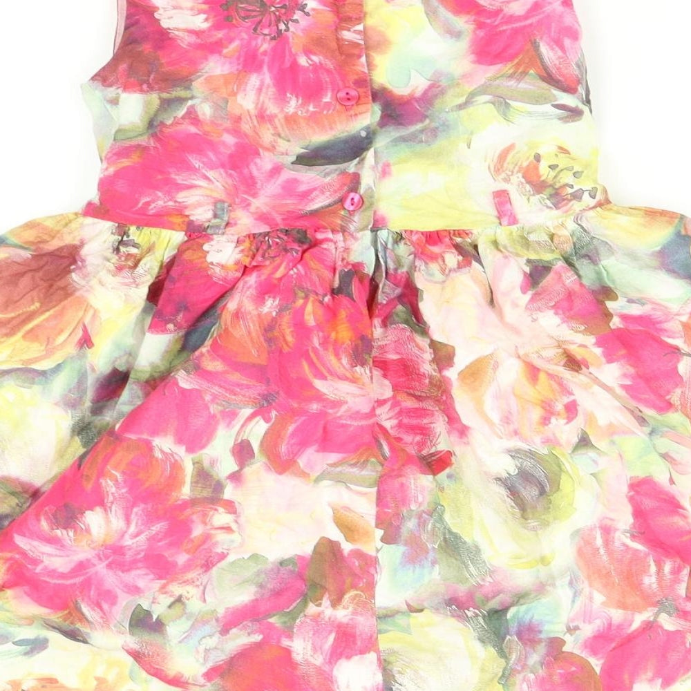 TU Girls Multicoloured Floral  Fit & Flare  Size 7 Years