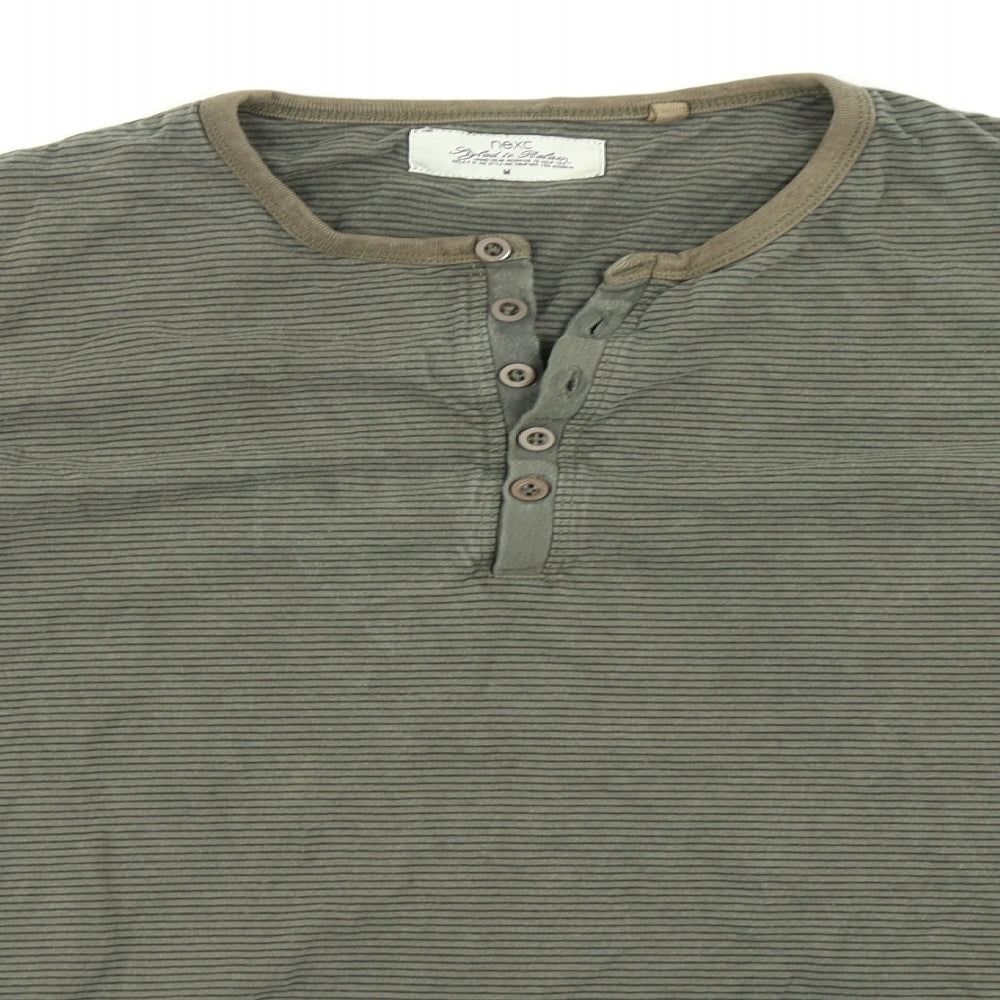 NEXT Mens Multicoloured Striped   T-Shirt Size M