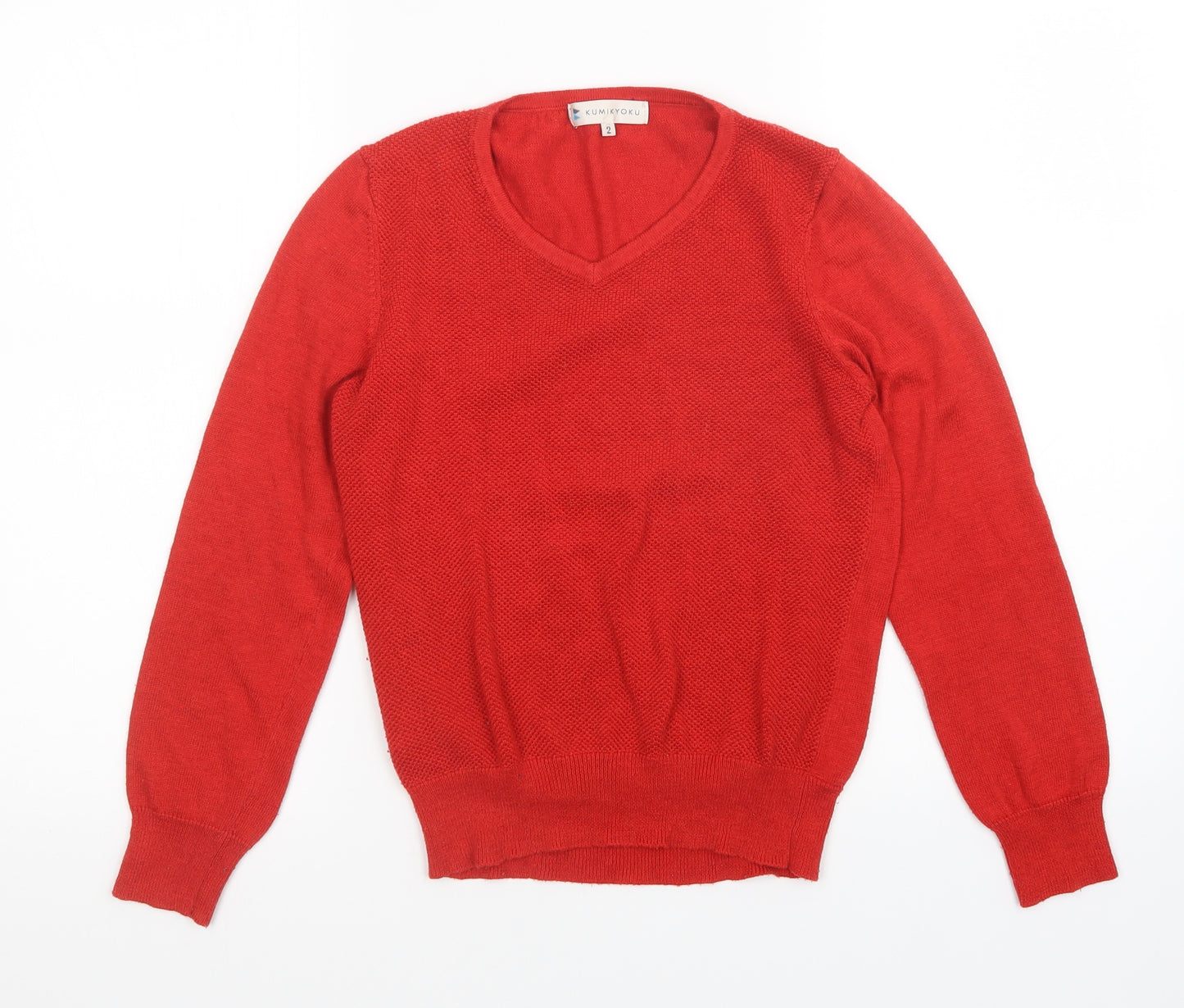 KUMiKYOKU Womens Red   Pullover Jumper Size 4