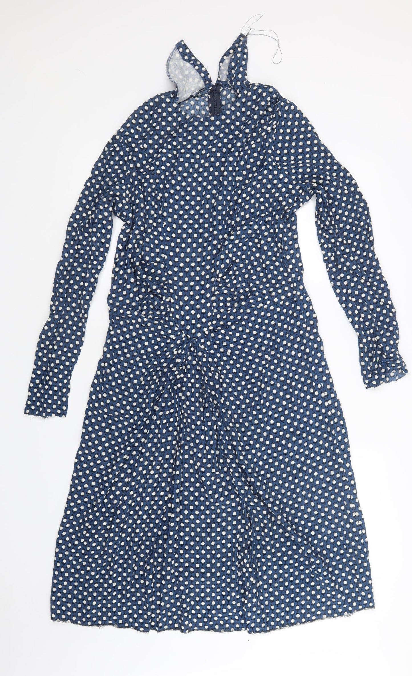 Preworn Womens Blue Floral  A-Line