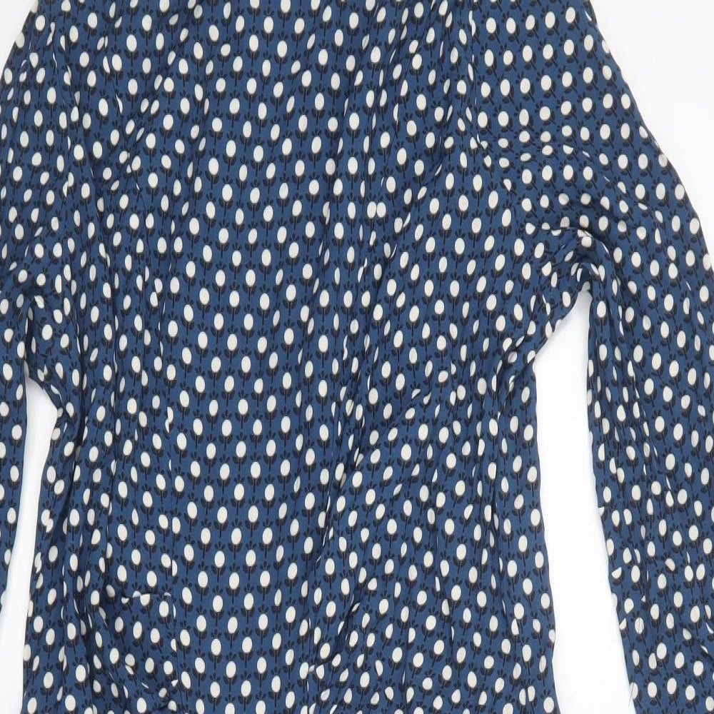 Preworn Womens Blue Floral  A-Line