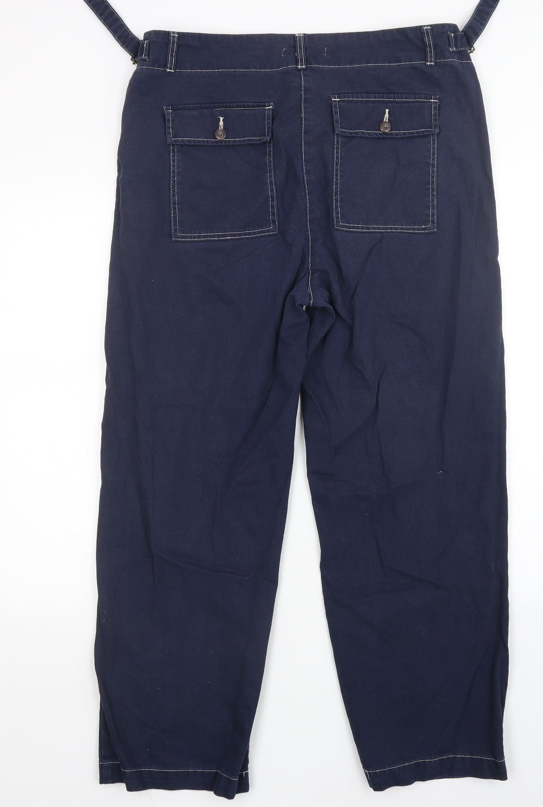 M&S Womens Blue   Wide-Leg Jeans Size 14 L27 in
