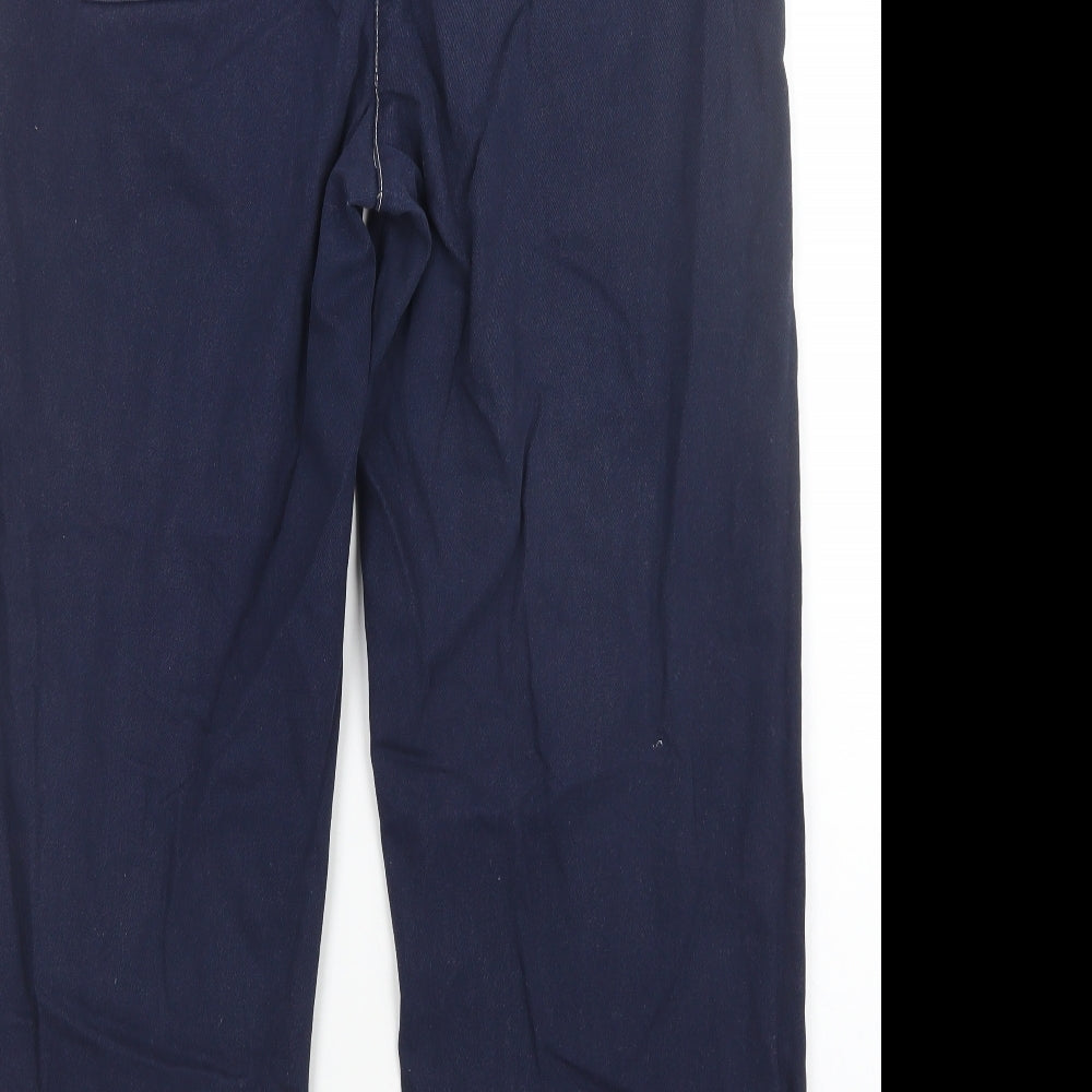 M&S Womens Blue   Wide-Leg Jeans Size 14 L27 in