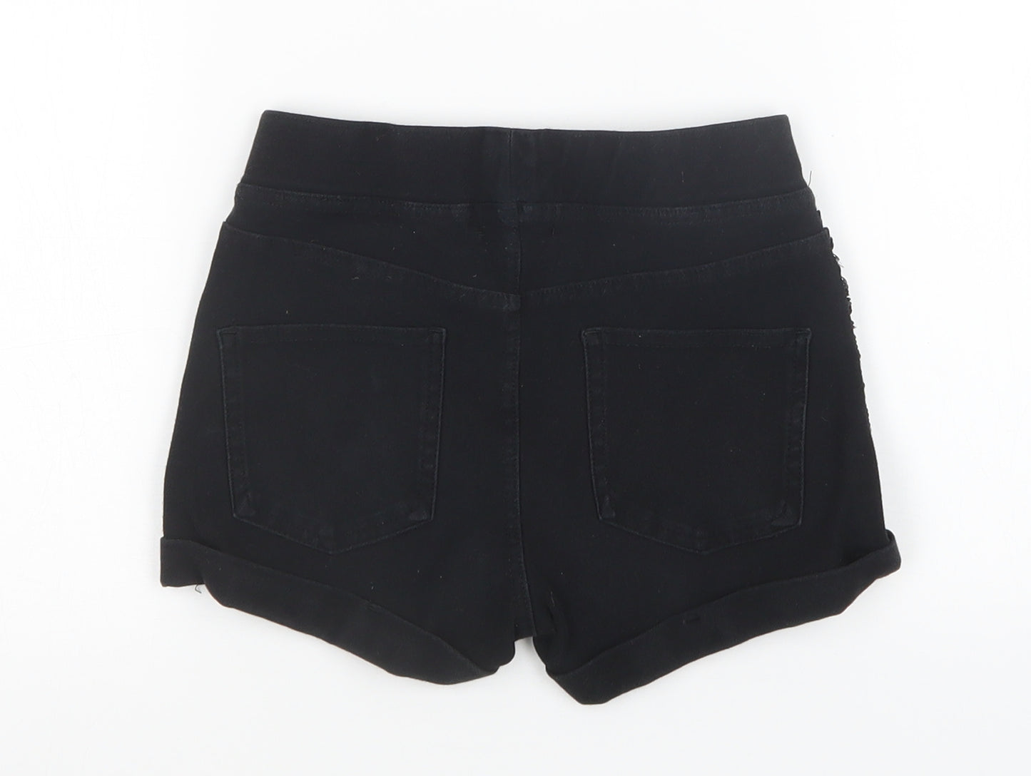 H&M Girls Black   Mom Shorts Size 9-10 Years