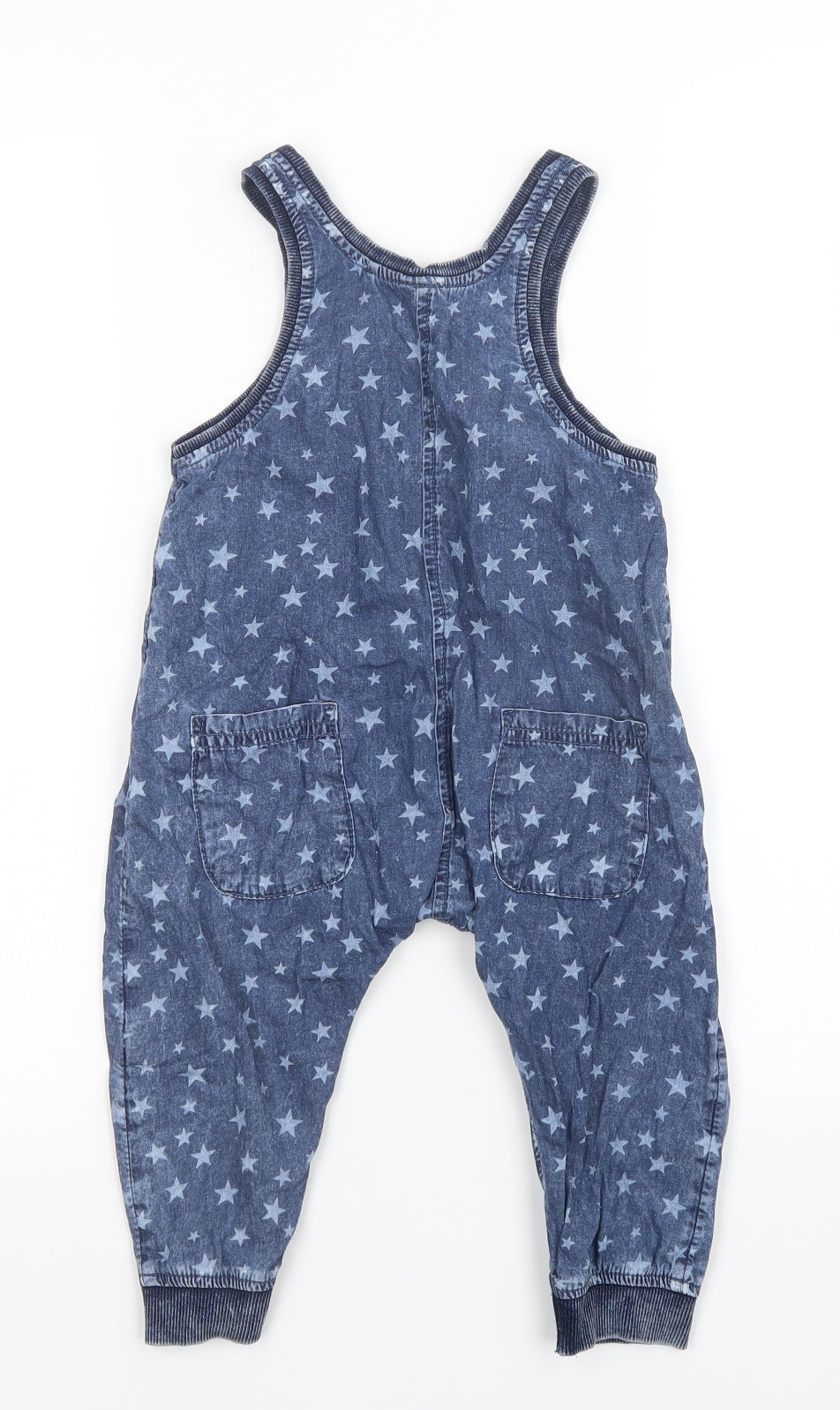 NEXT Boys Blue Spotted  Babygrow One-Piece Size 18-24 Months