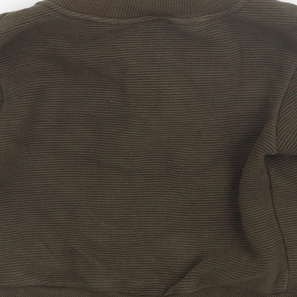Primark Boys Green Batik  Full Zip Jumper Size 9-12 Months