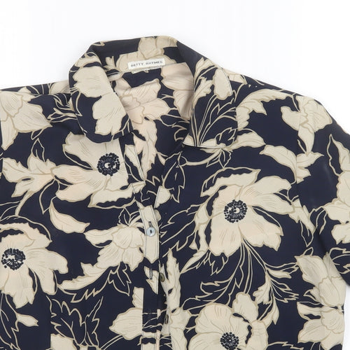 Prewron Womens Multicoloured Floral  Basic Button-Up Size 10