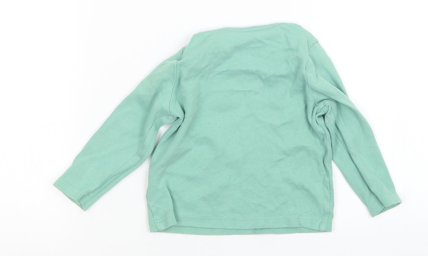 F&F Boys Green   Basic T-Shirt Size 6-9 Months