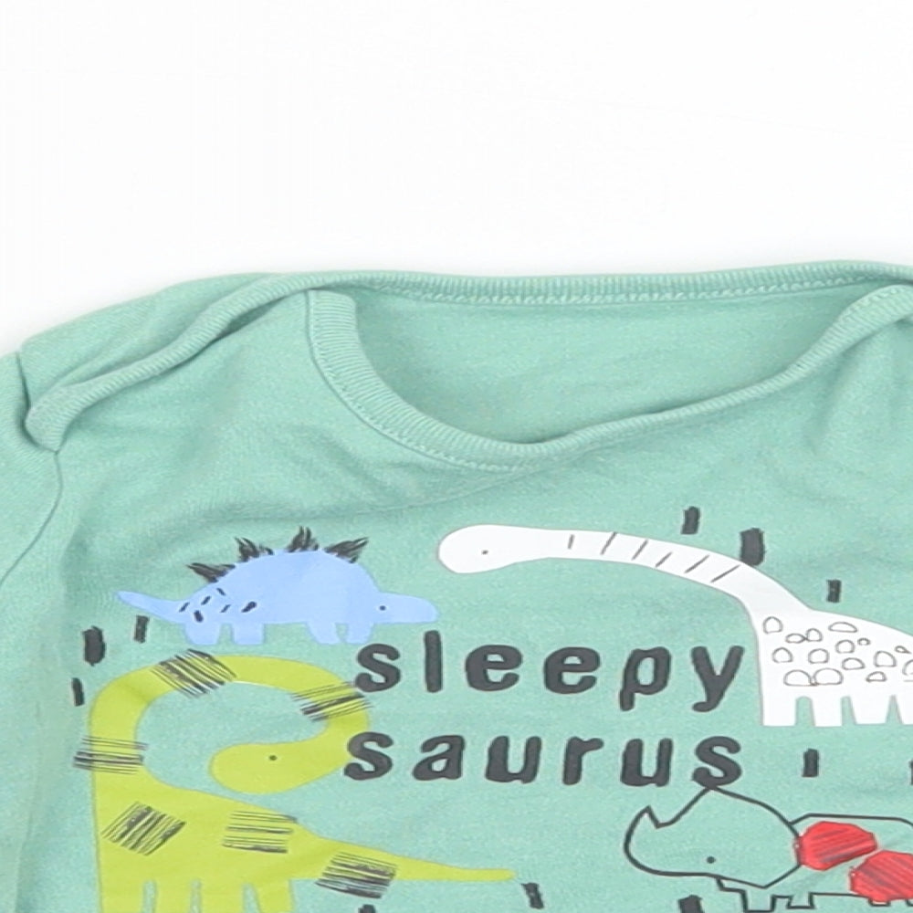 F&F Boys Green   Basic T-Shirt Size 6-9 Months