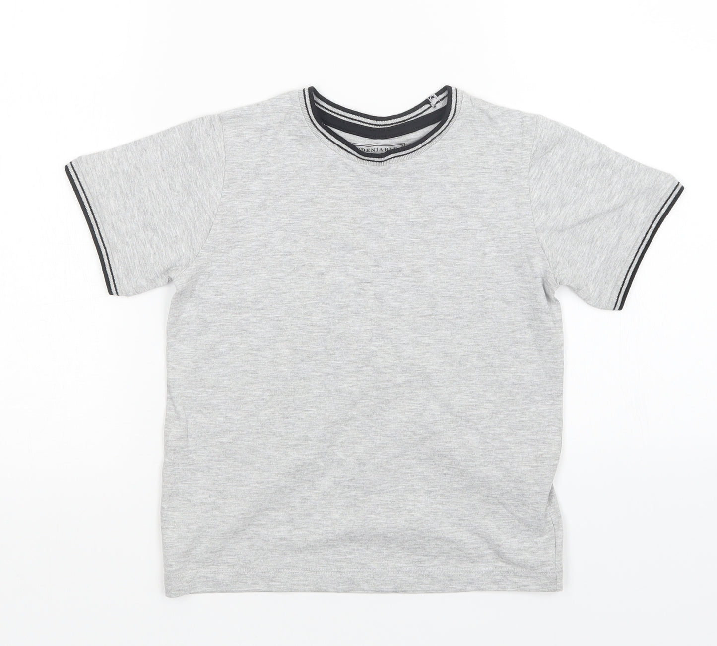 Matalan Boys Grey   Basic T-Shirt Size 5 Years