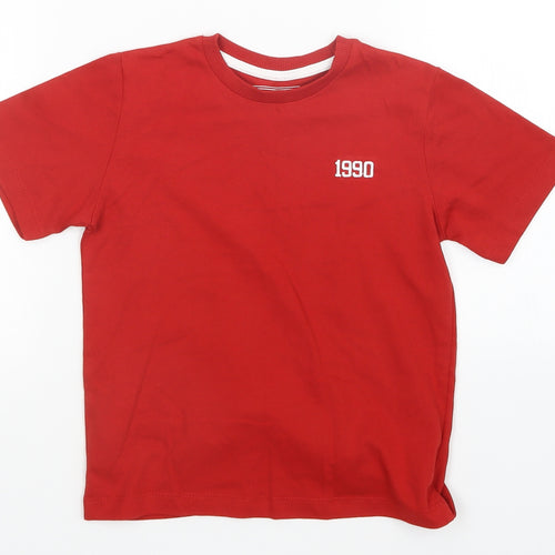 Matalan Boys Red   Basic T-Shirt Size 5 Years