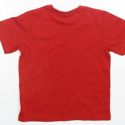 Matalan Boys Red   Basic T-Shirt Size 5 Years