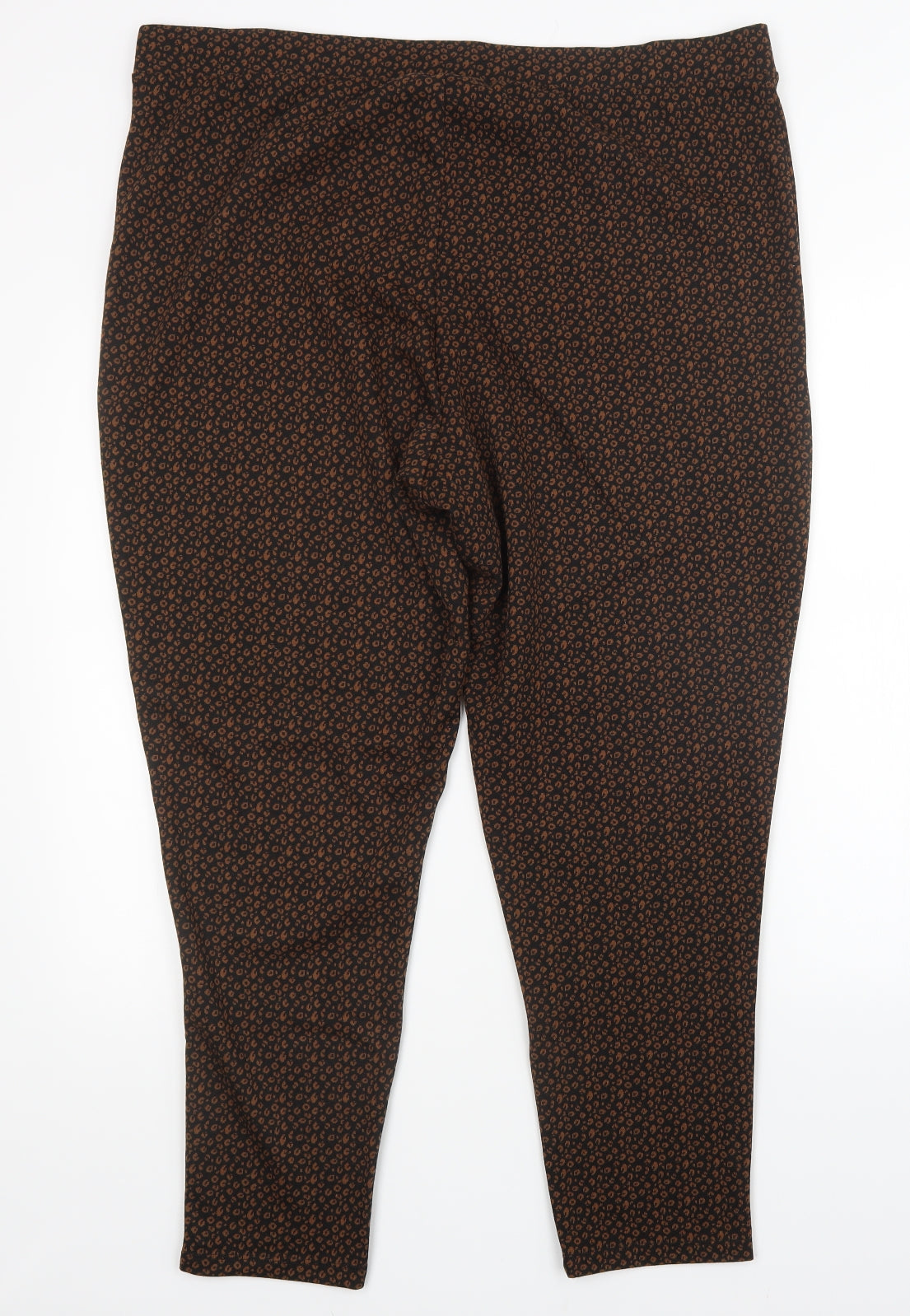 George Womens Multicoloured Animal Print  Trousers  Size 24 L26 in