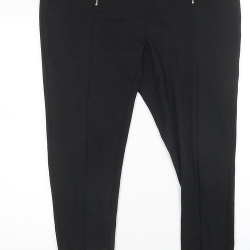 Prewron Womens Black   Jogger Leggings Size 38 in L28 in