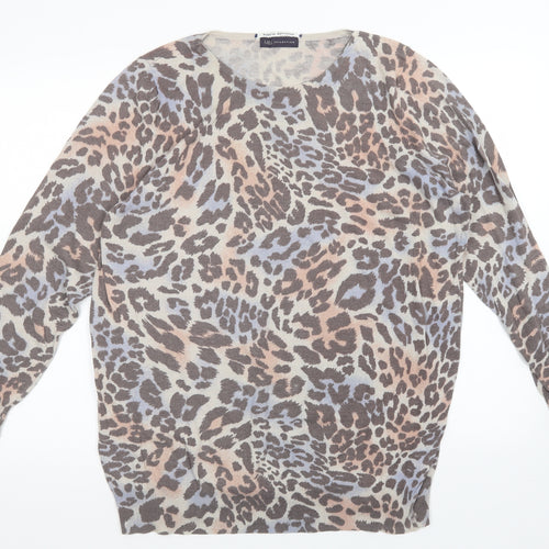M&S Womens Multicoloured Animal Print  Pullover Jumper Size 22
