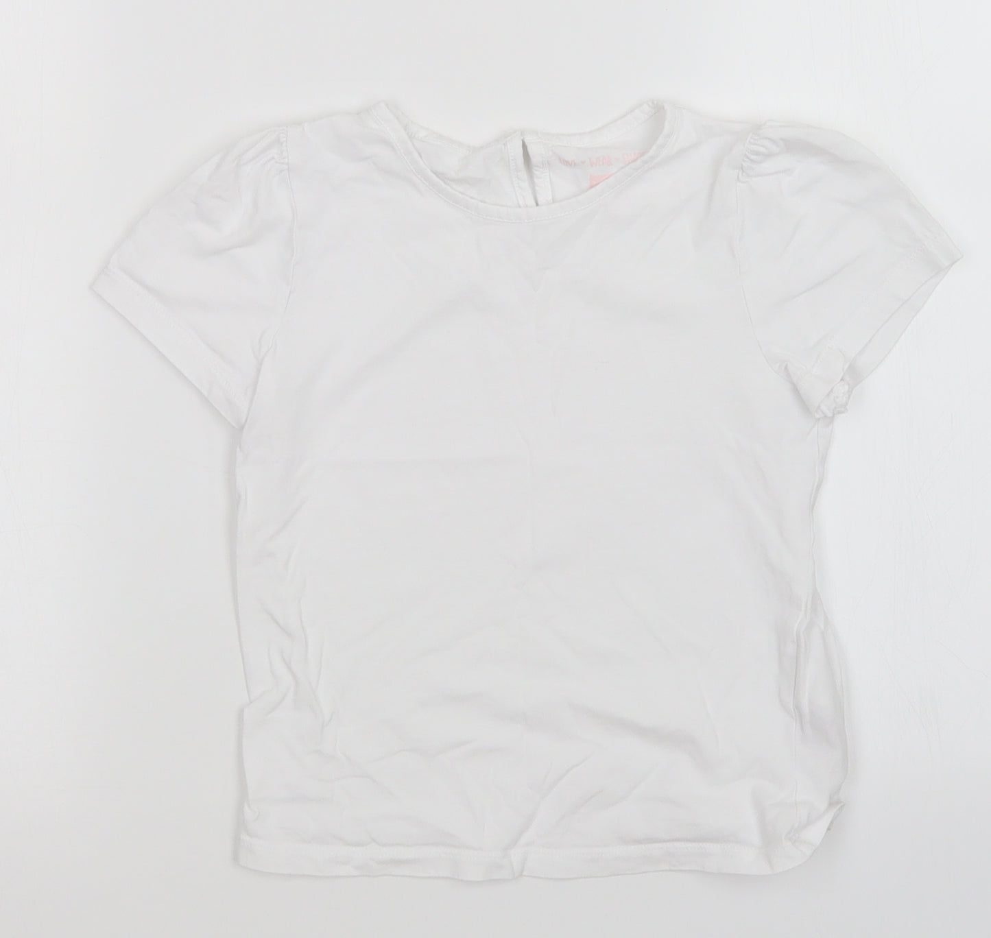 F&F Girls White   Basic T-Shirt Size 7-8 Years