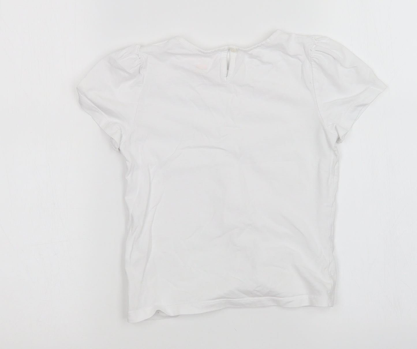 F&F Girls White   Basic T-Shirt Size 7-8 Years