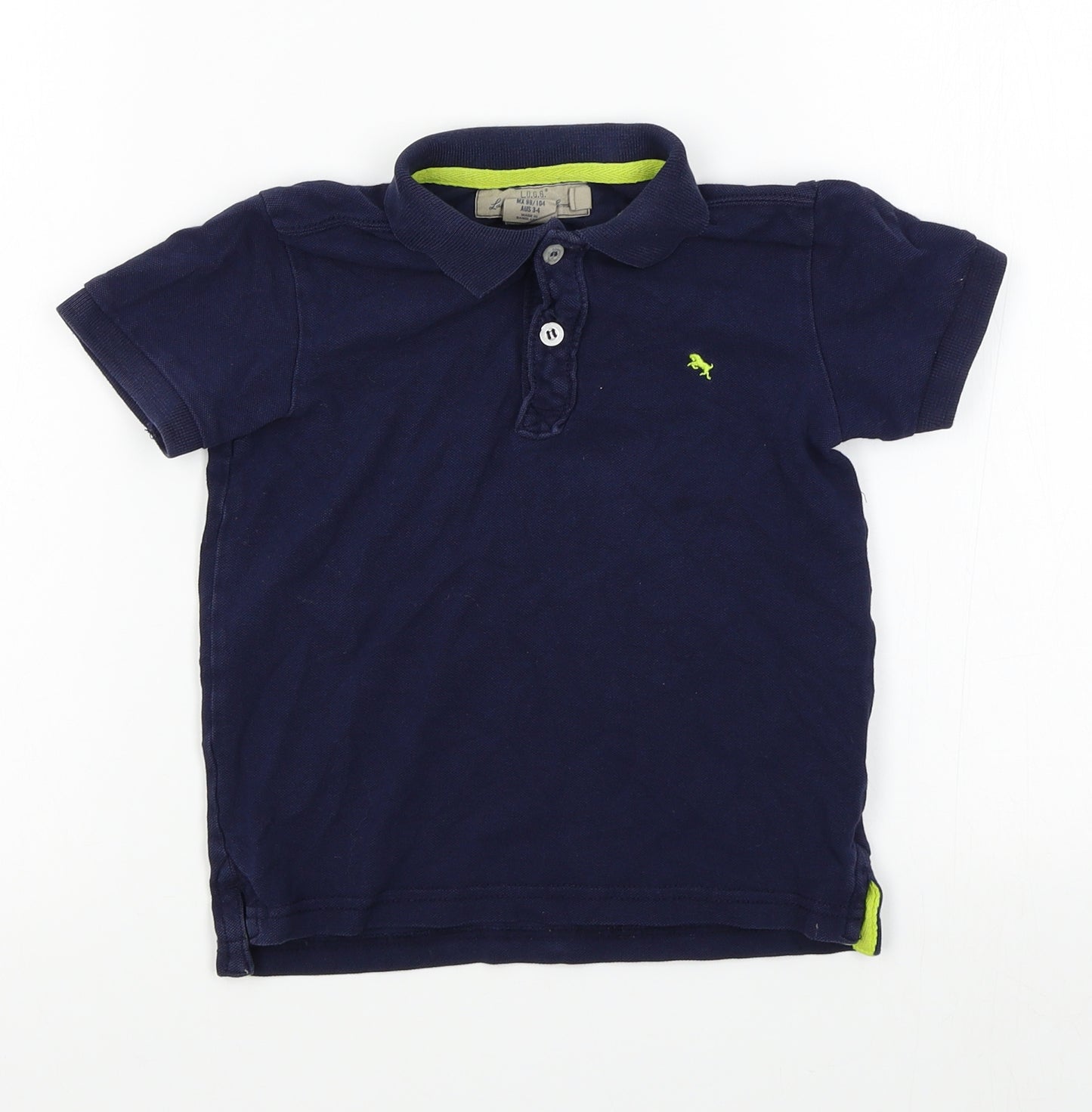 H&M Boys Blue   Basic Polo Size 2-3 Years