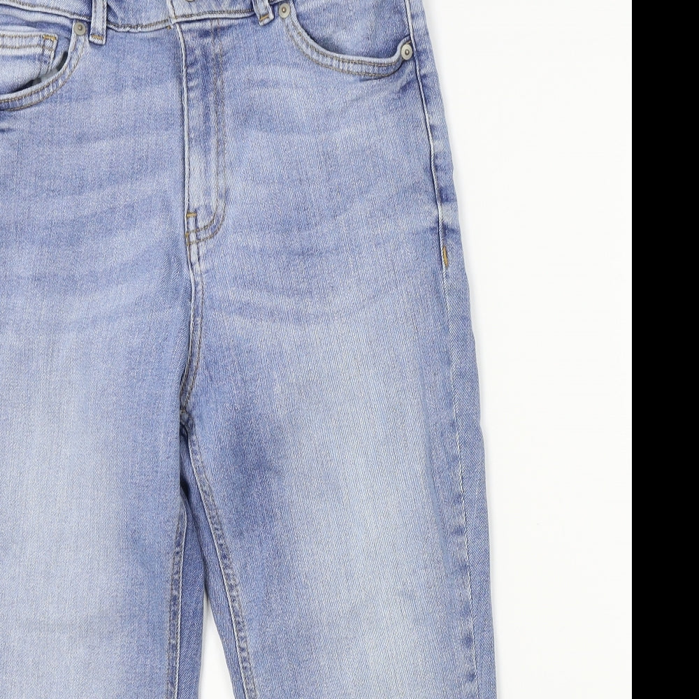 F&F Womens Blue   Cropped Jeans Size 10