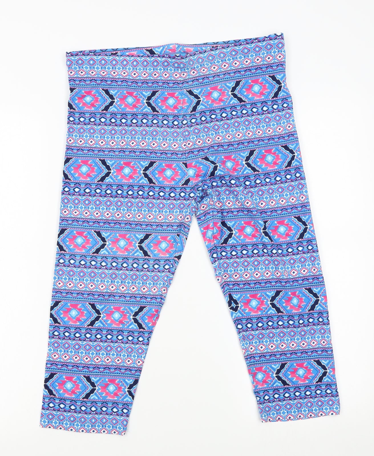 TU Womens Blue Fair Isle   Pyjama Pants Size 16  - elastic waist