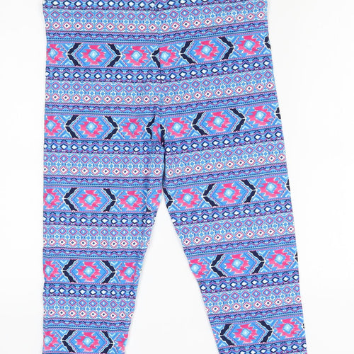 TU Womens Blue Fair Isle   Pyjama Pants Size 16  - elastic waist