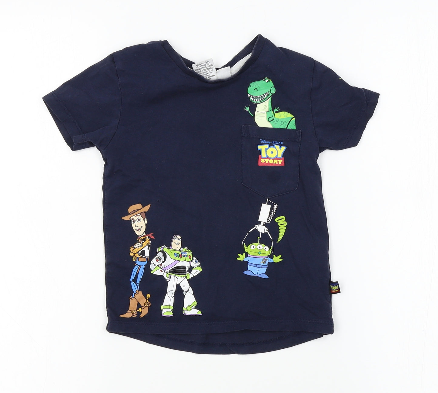 Primark Boys Blue   Basic T-Shirt Size 2-3 Years