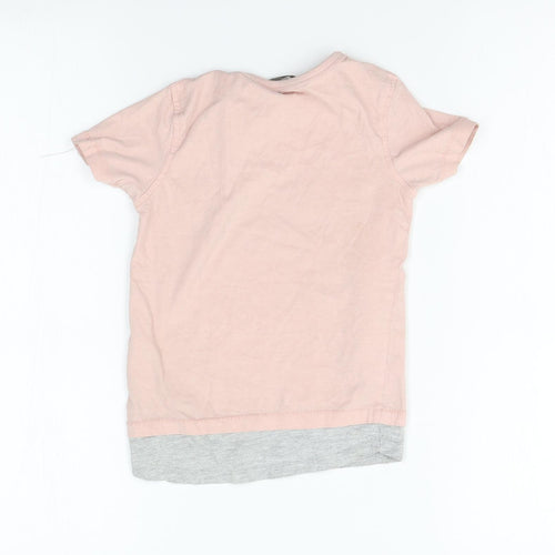George Girls Pink   Basic T-Shirt Size 2-3 Years