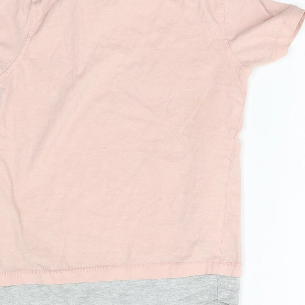 George Girls Pink   Basic T-Shirt Size 2-3 Years