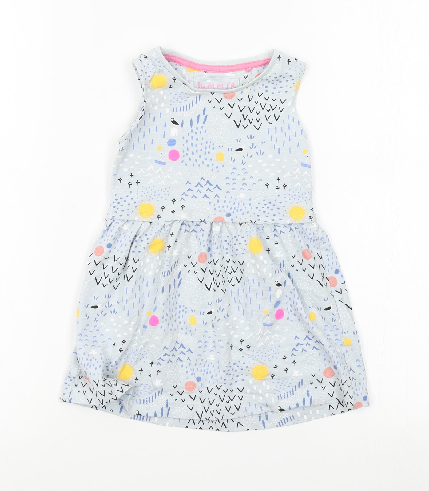 TU Girls Grey Animal Print  A-Line  Size 18-24 Months