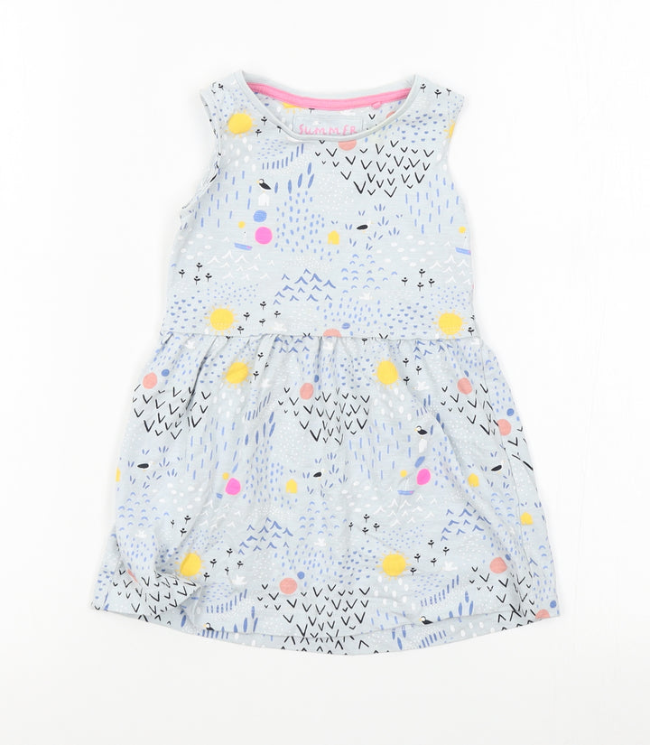 TU Girls Grey Animal Print  A-Line  Size 18-24 Months