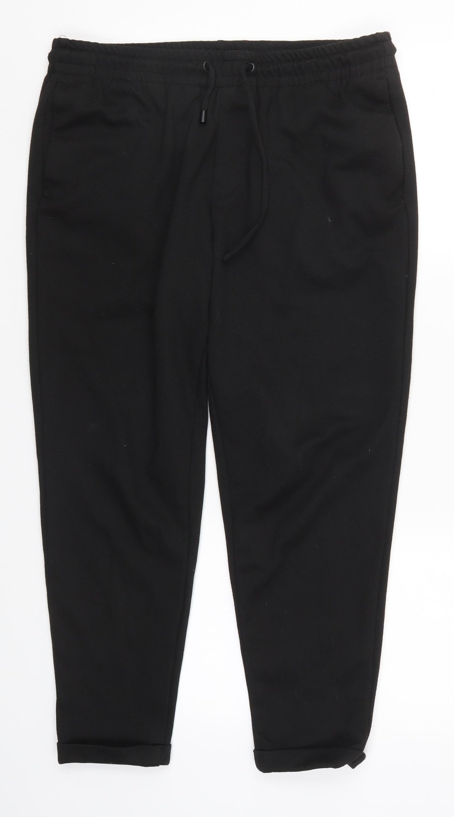 Zara Womens Black   Sweatpants Trousers Size L L24 in