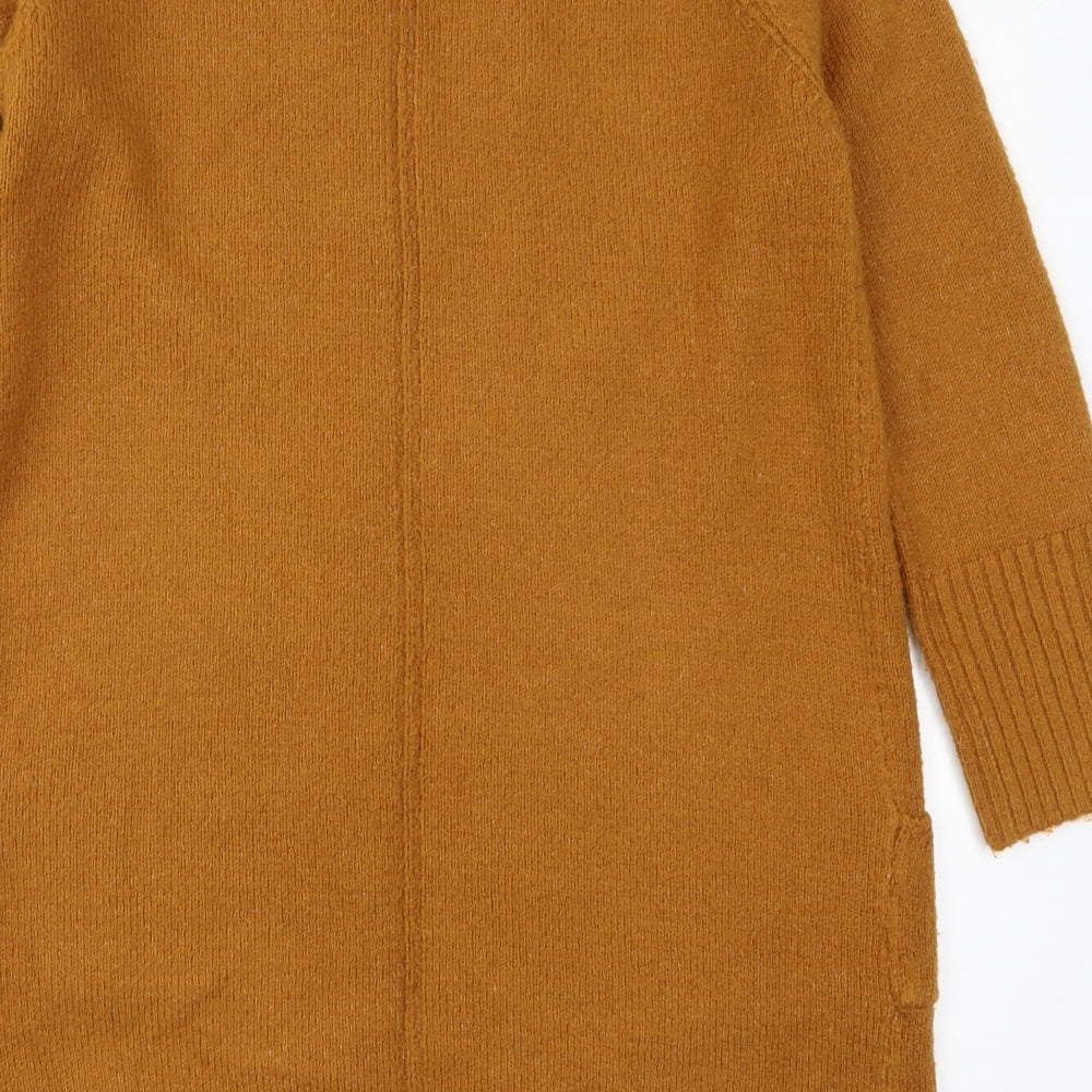 TU Womens Brown  Knit Cardigan Jumper Size 10