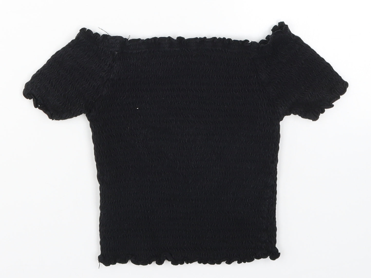 Primark Girls Black   Basic T-Shirt Size 11-12 Years