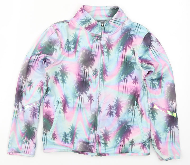 NEXT Girls Multicoloured Jacket Size 8 Years - Palm Trees