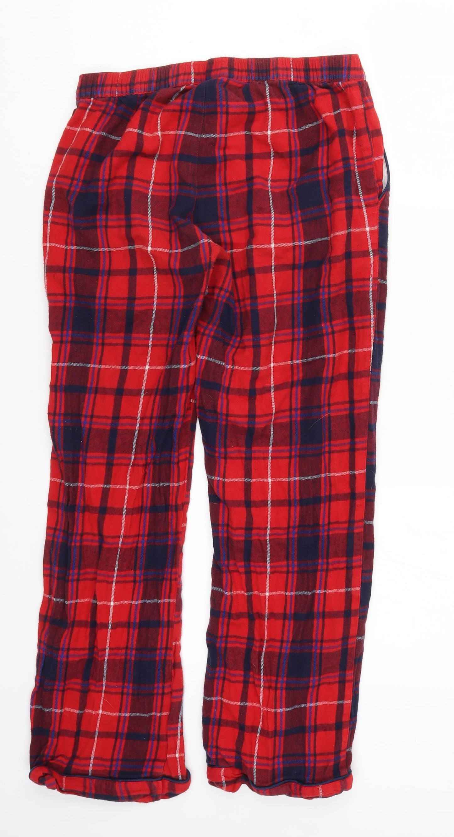 TU Womens Red Herringbone  Trousers  Size 8 L25 in - Loungewear
