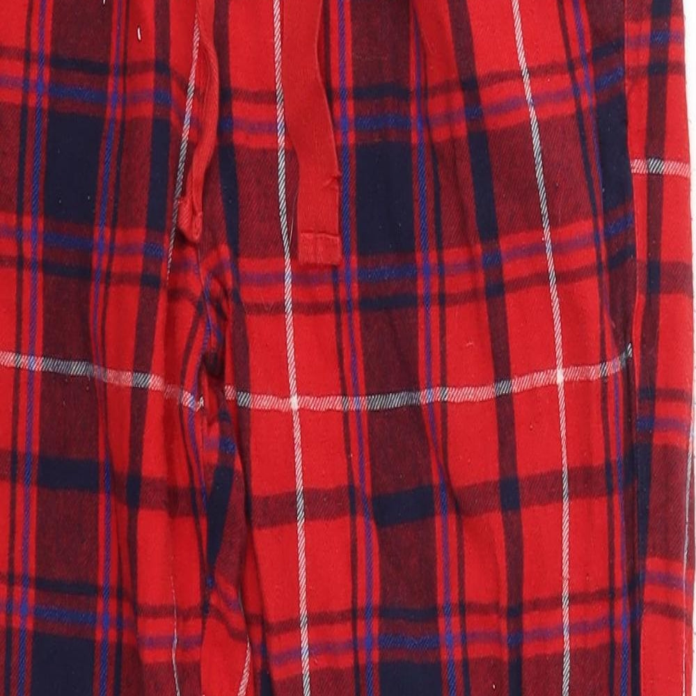 TU Womens Red Herringbone  Trousers  Size 8 L25 in - Loungewear