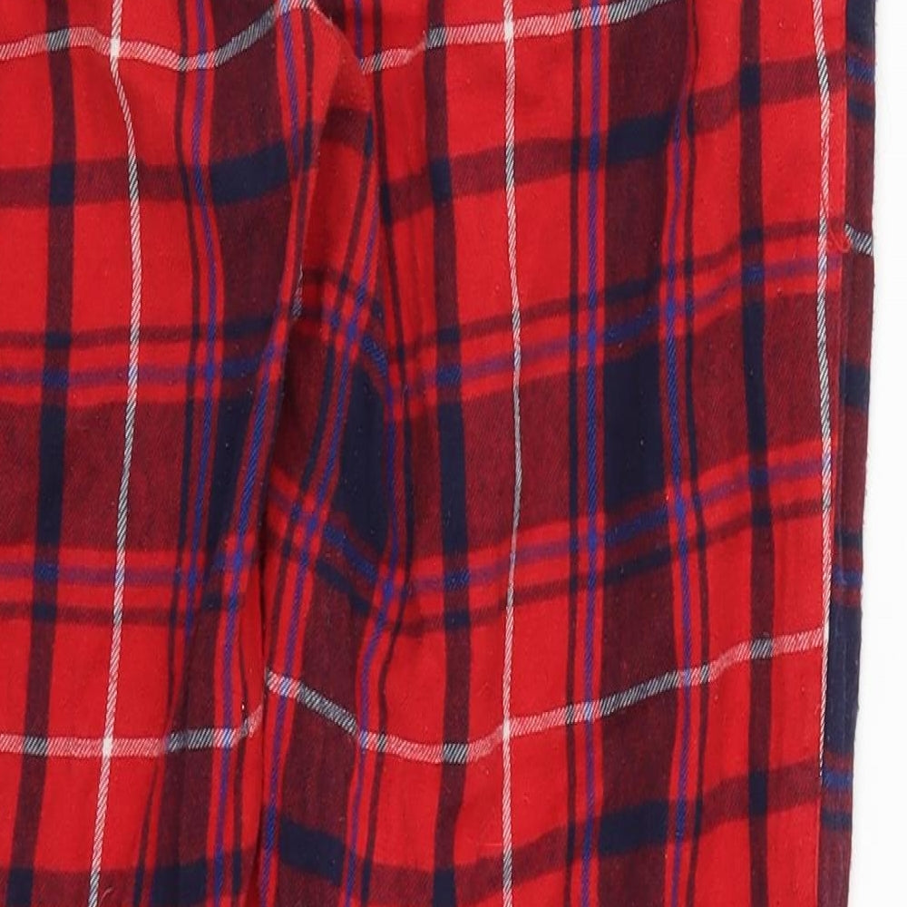 TU Womens Red Herringbone  Trousers  Size 8 L25 in - Loungewear